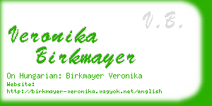 veronika birkmayer business card